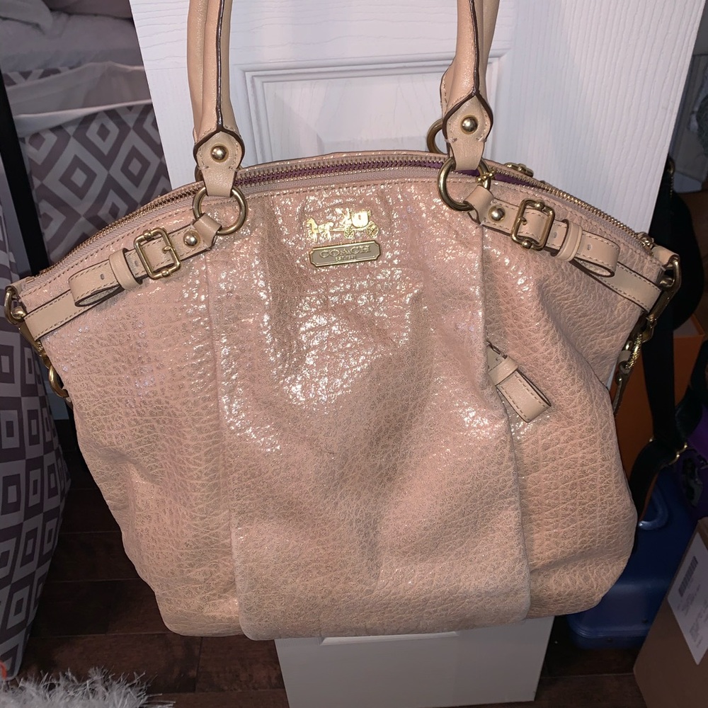 Gold Coach bag